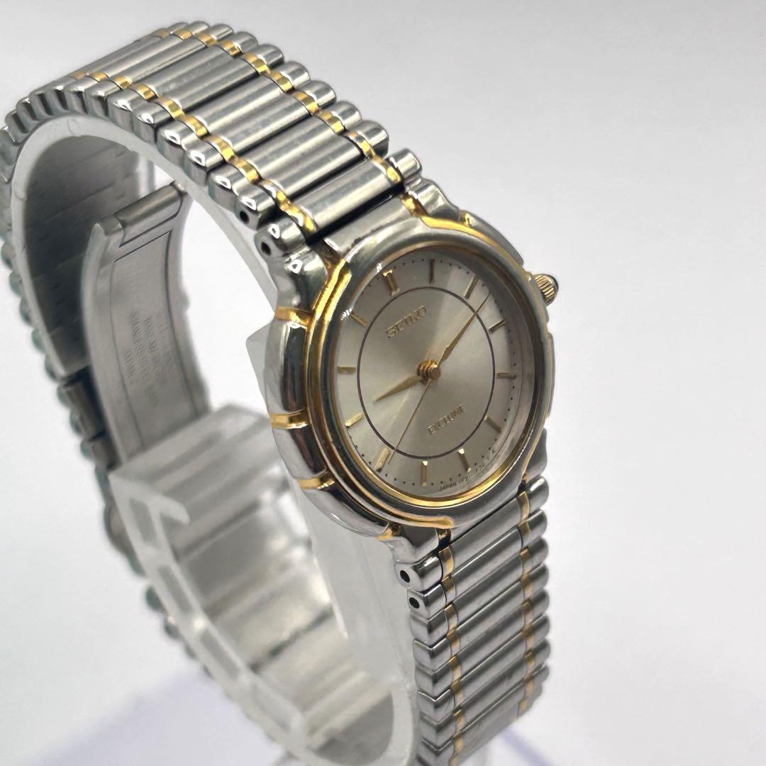 稼働 SEIKO EXCELINE 腕時計 ゴールド SGP30 217