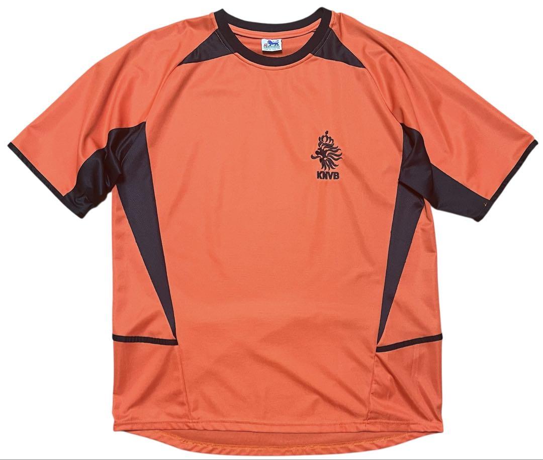 PATRICK KLUIVERTオランダ代表オレンジゲームシャツL-XL【美品】
