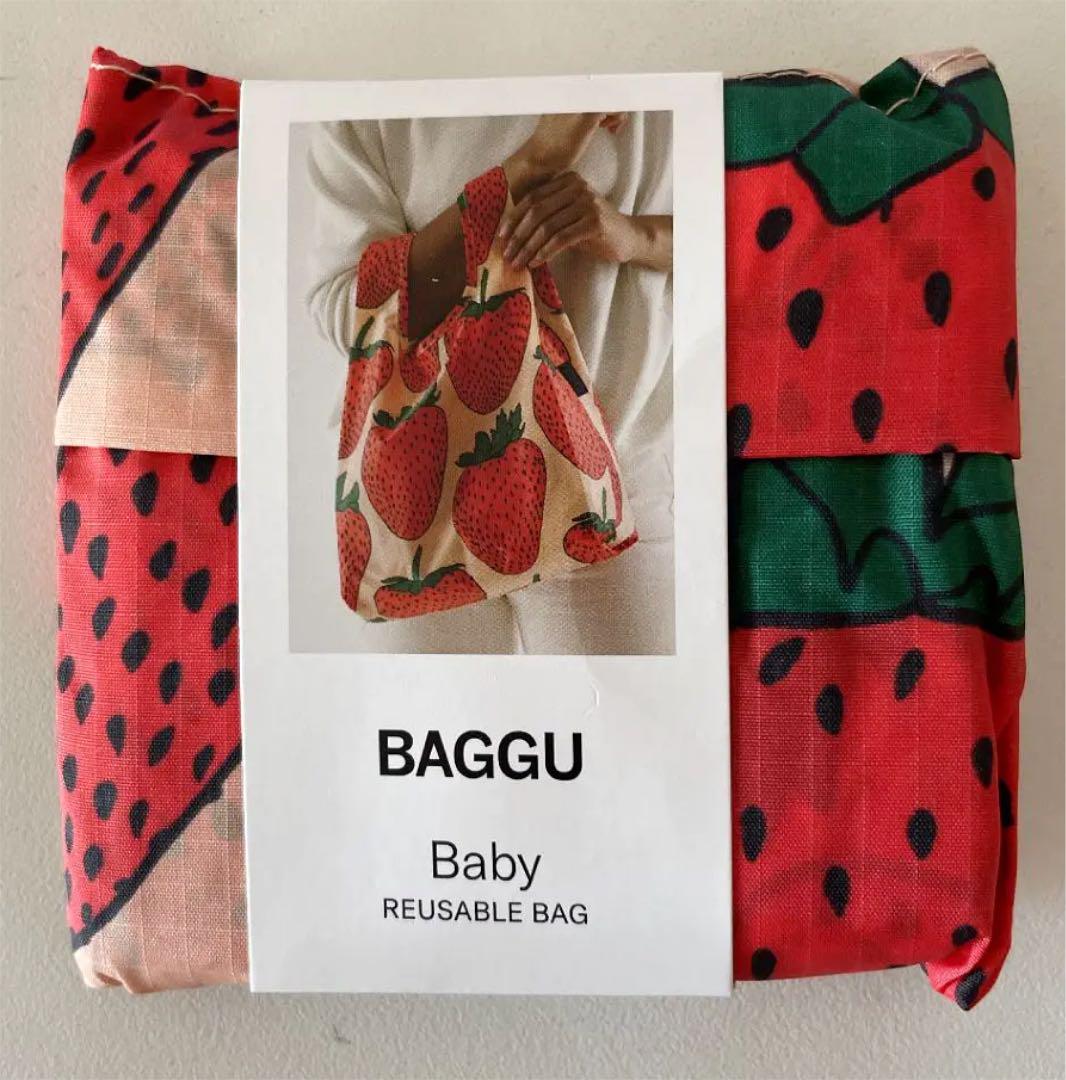 最高 Baby BAGGUストロベリーStandard エコバッグ 最高 Baby BAGGUストロベリーStandard エコバッグ