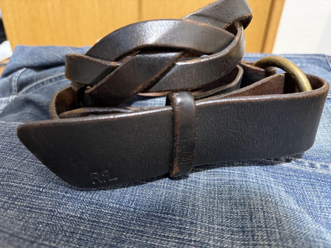 【レア】RRL メッシュ リングベルト 34インチ　ビンテージ