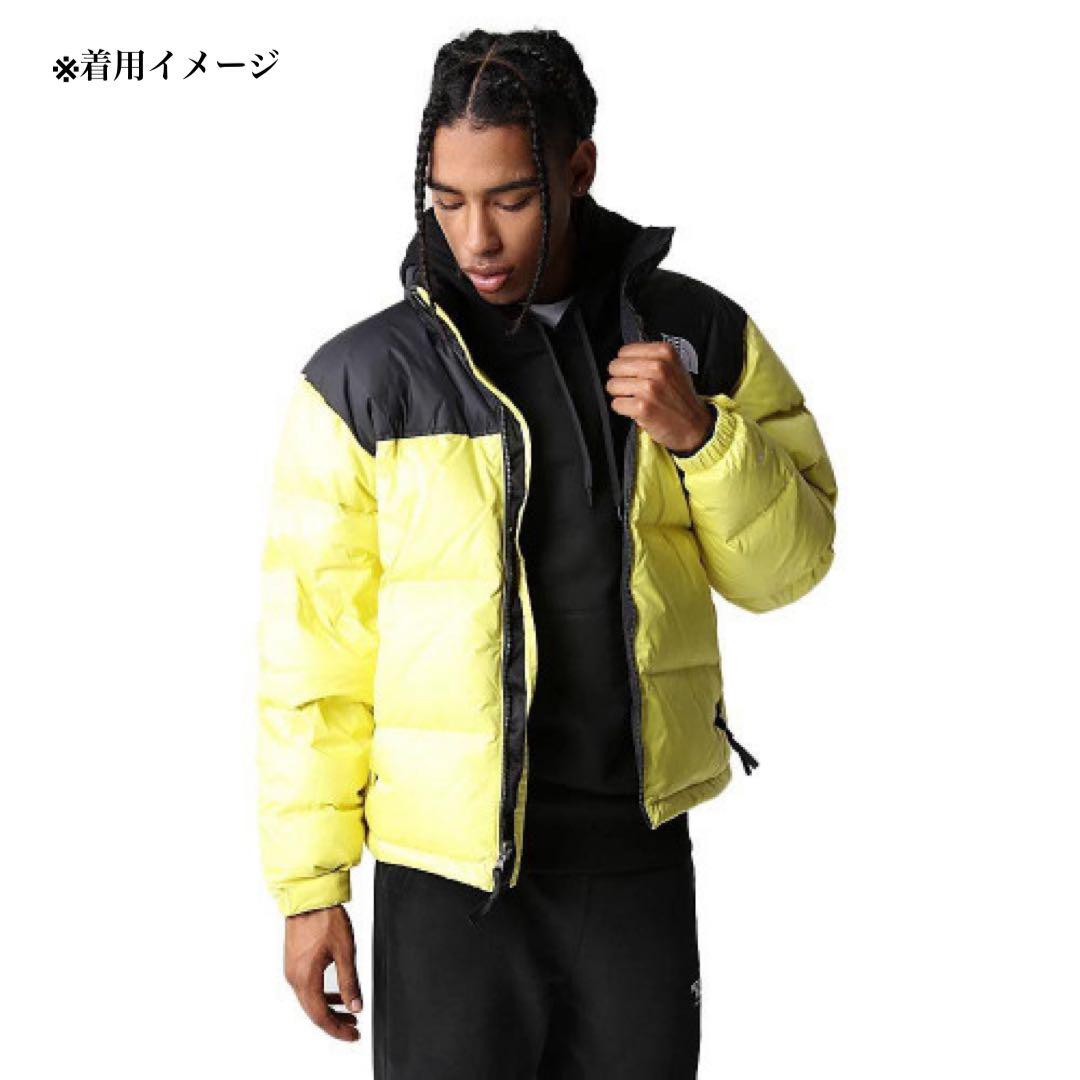 (新品)US-M ノースフェイス ダウンジャケット レトロ ヌプシ 96 黄色 画像10