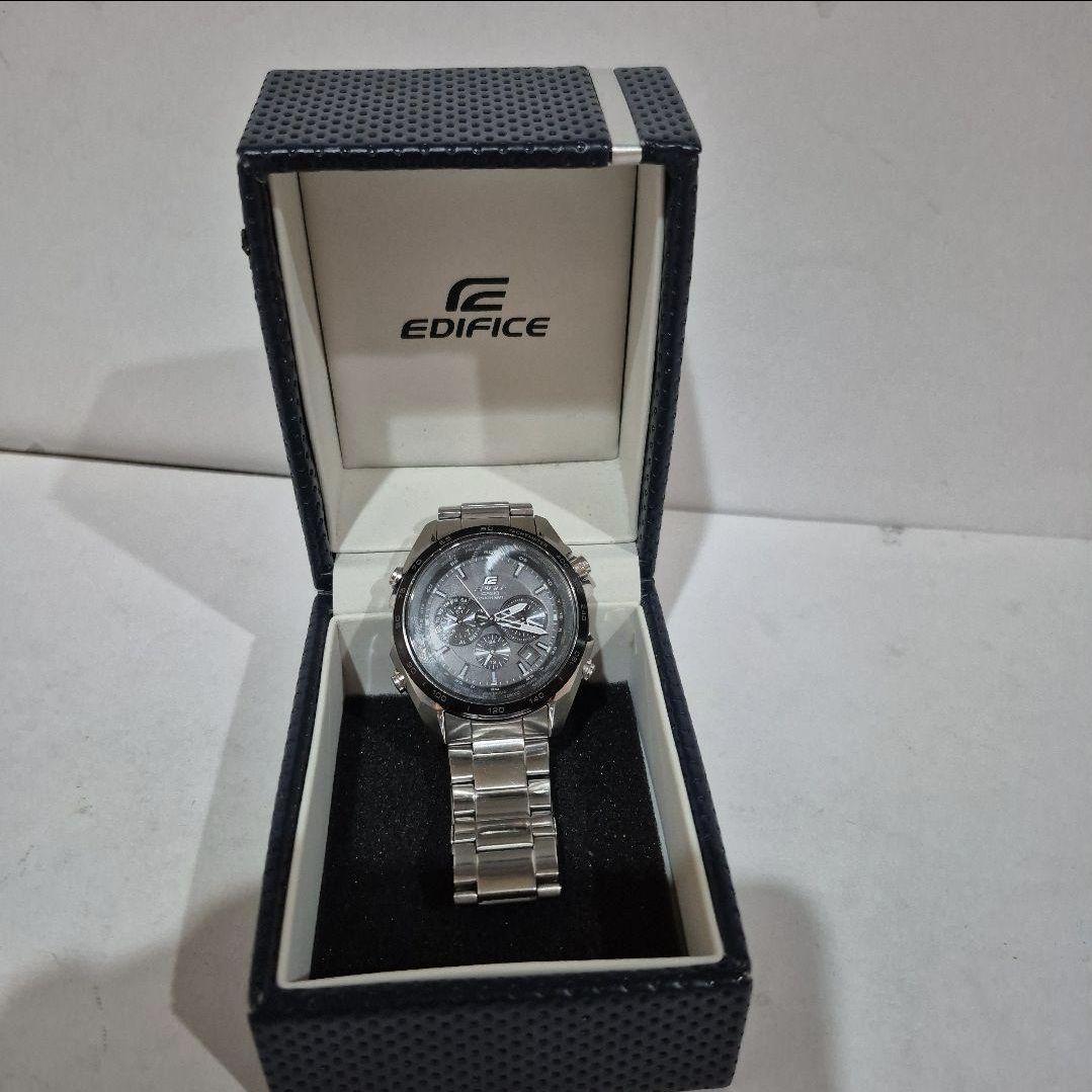 CASIO EDIFICE EQW-T610 腕時計 シルバー　稼働品　箱付