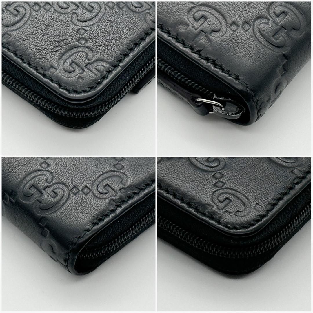 【極美品】GUCCI グッチ　シマ　コインケース ブラック　箱付き
