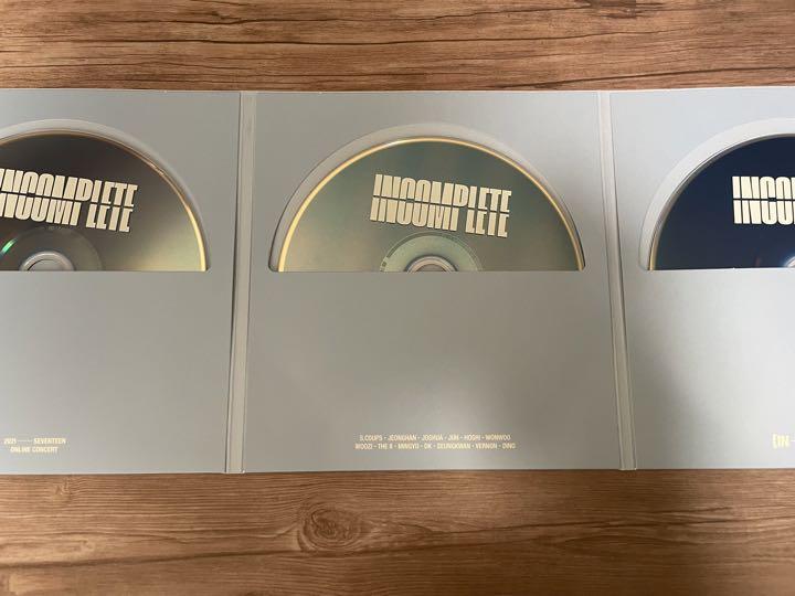SEVENTEEN INCOMPLETE Blu-ray ジョンハン ジョシュア SEVENTEEN INCOMPLETE Blu-ray ジョンハン ジョシュア
