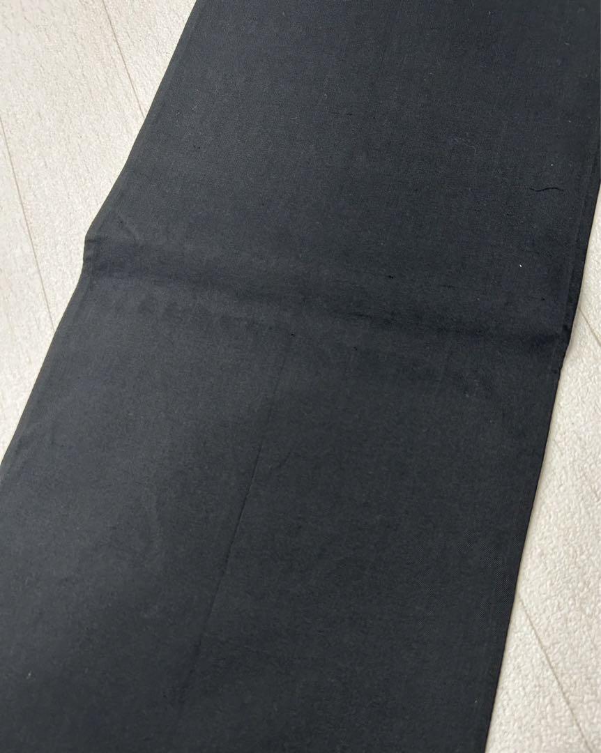 CN-8 袋帯 黒色 金糸 幾何学 未仕立て
