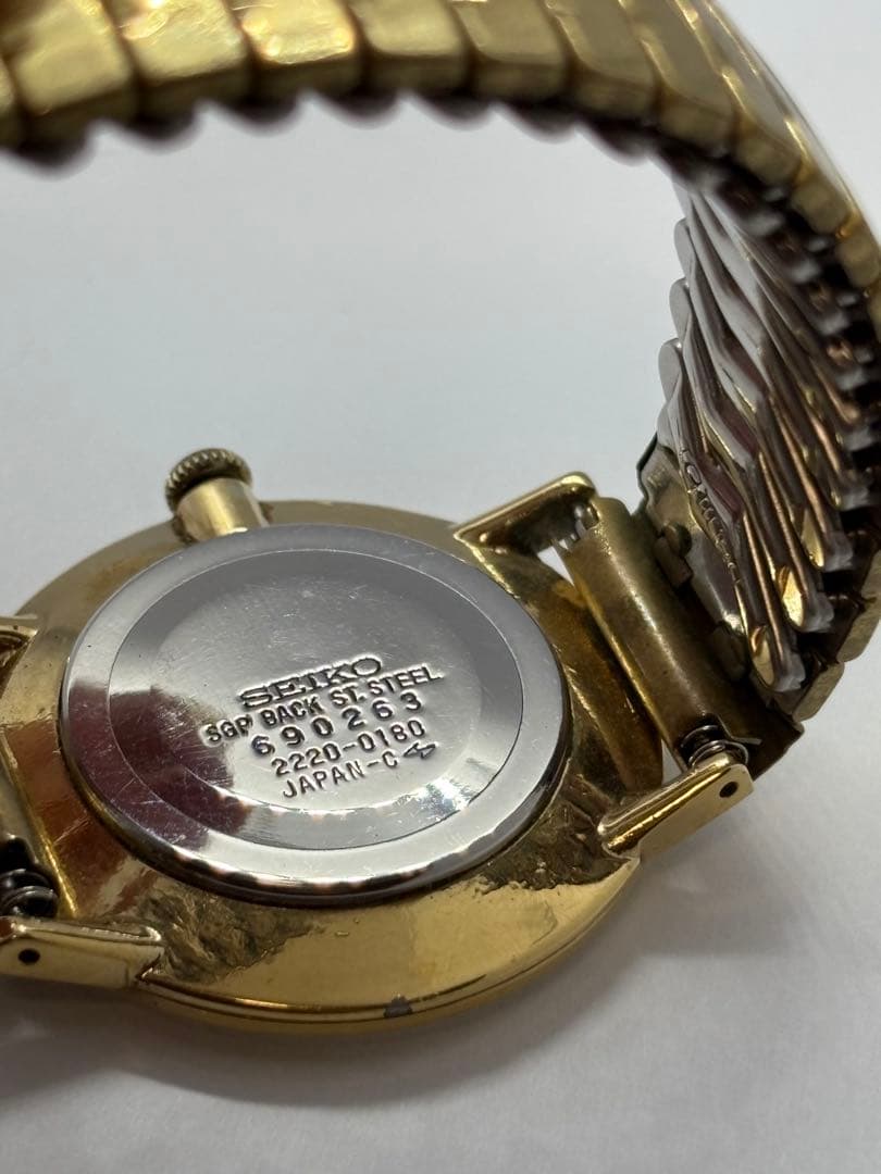 SEIKO セイコー　腕時計　シャリオ　2220-0180 ゴールド