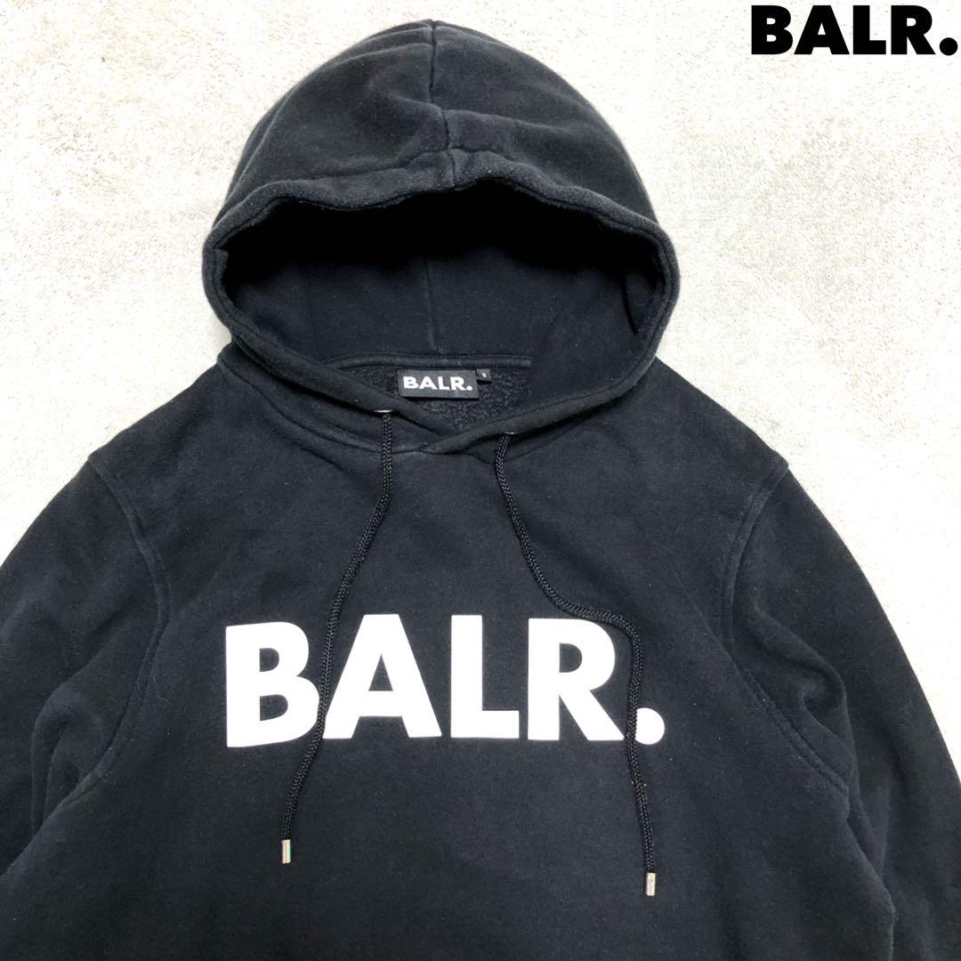 BALR. スウェットパーカー フーディー ロゴプリント ブラック ボーラー