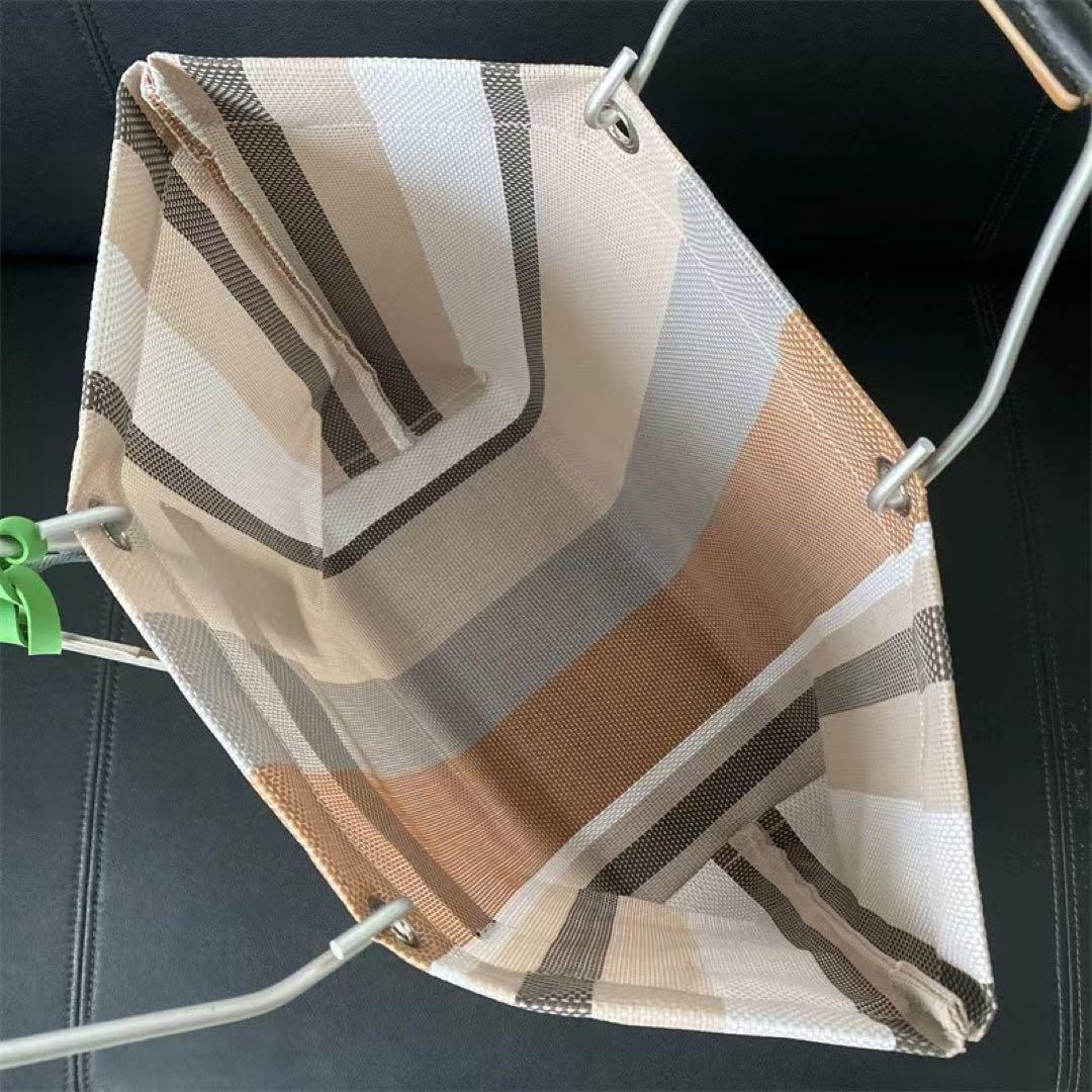 新品未使用 marni ニットバッグ トートバッグ ブルー ストライプ
