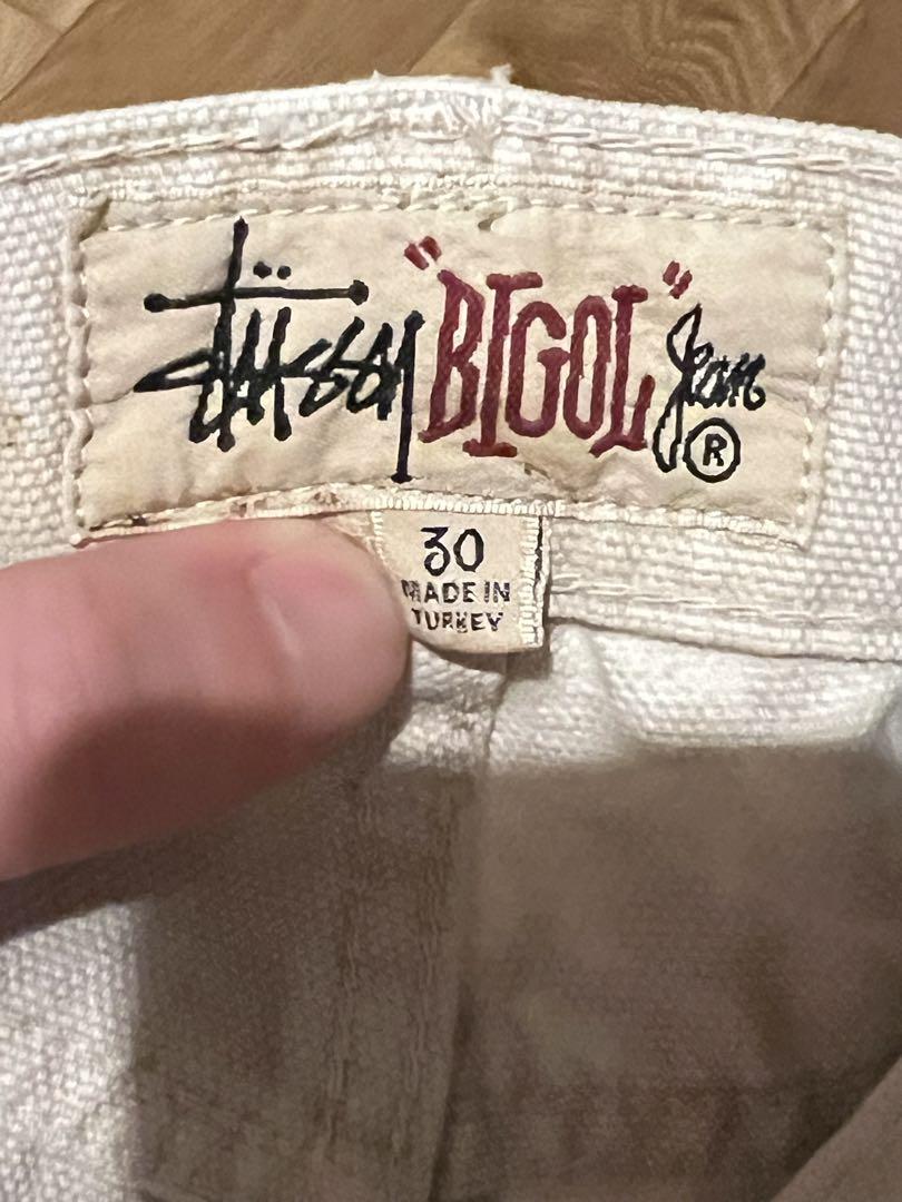 stussy Distressed Canvas BIG OL Jean カモ