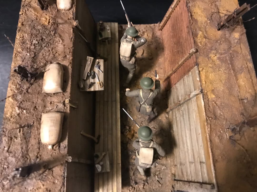 1918 ジオラマ 第一次世界大戦 戦争模型 1/35 ICM 完成品 US軍 1918 ジオラマ 第一次世界大戦 戦争模型 1/35 ICM 完成品 US軍