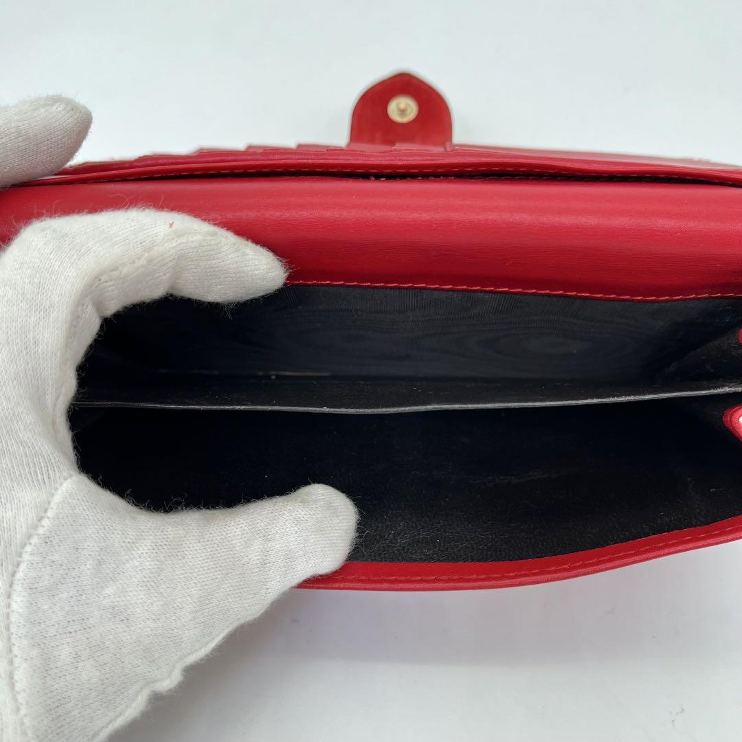 【美品】GUCCI 長財布 GG柄 ゴールド金具 ハート エナメル 付属品付き