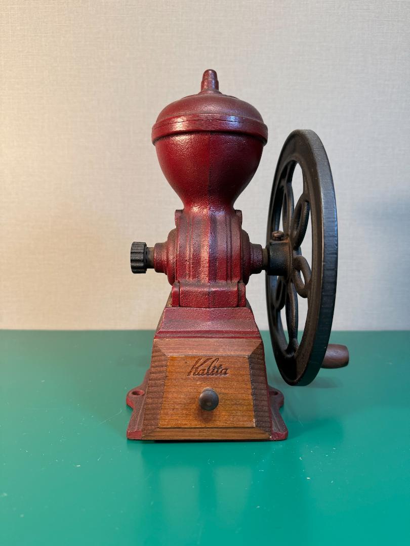 カリタ Kalita／コーヒーミル ダイヤルミル／レッド／アンティーク／中古品