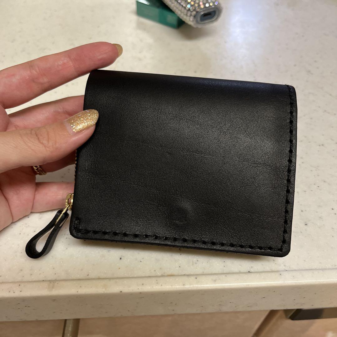 美品★ HERZ　ヘルツ　２つ折り財布　ブラック★値下げ対応 美品 HERZ ヘルツ 小型 二つ折り財布 BLACK - メルカリ