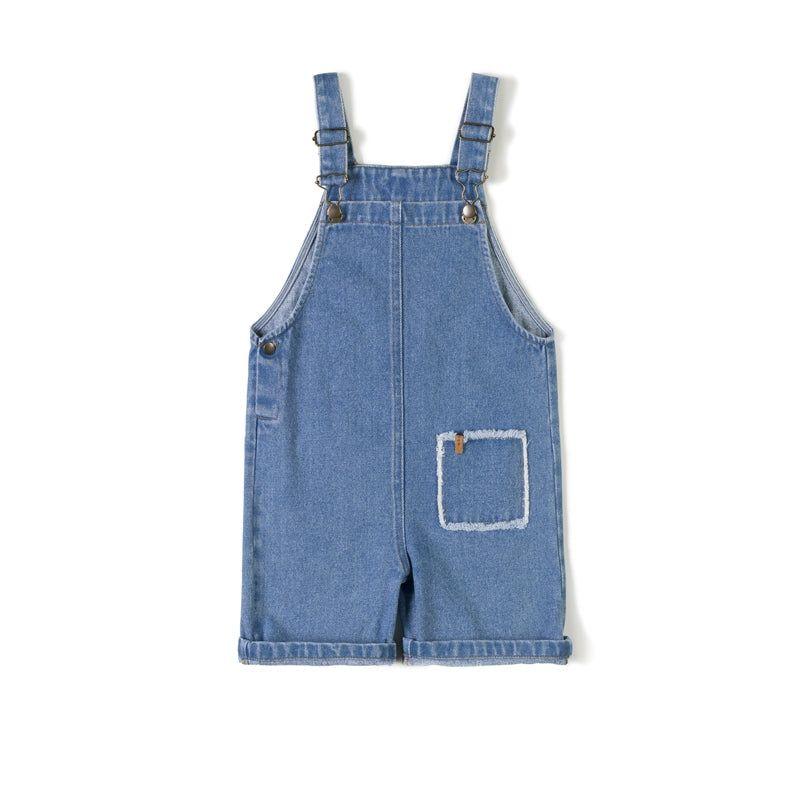 新品未使用】nixnut デニムショートオーバーオール 12-18m