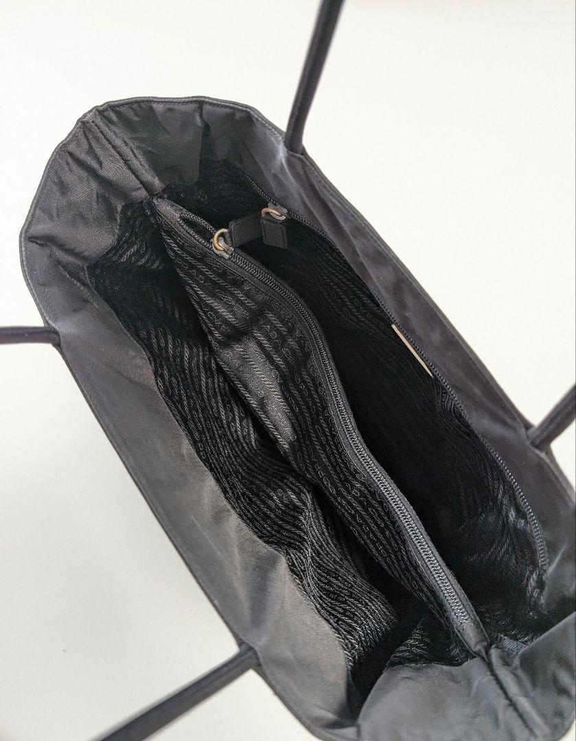 ‘90s PRADA プラダ ナイロン トートバッグ ブラック 黒 ハンドバッグ