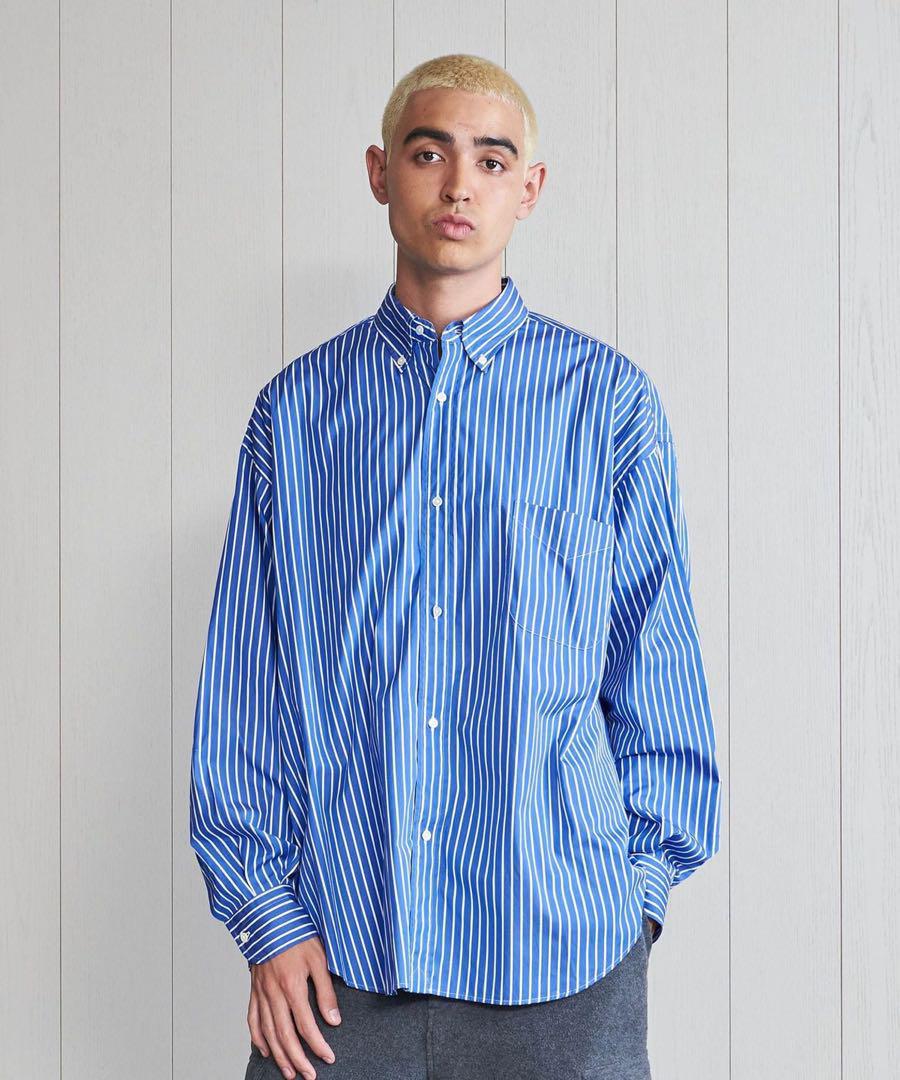 h beauty&youth thomas mason ストライプシャツ カフス安く