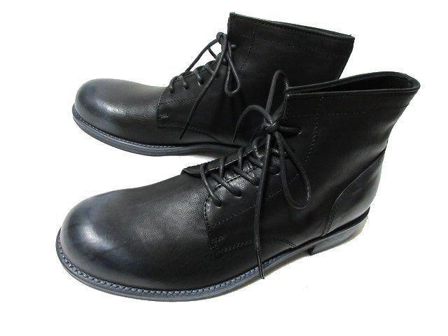 PADRONE パドローネ LACE UP 黒 レースアップ ブーツ シューズ