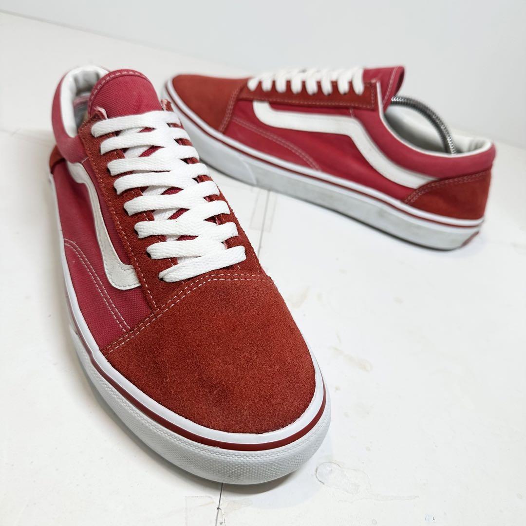 VANS/バンズ☆OLD SKOOL/オールドスクール☆レッド/赤×白☆27.5