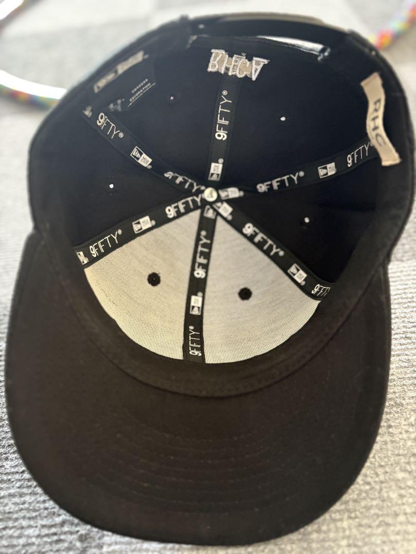 New Era ✖️ロンハーマン ブラック 9FIFTY キャップ R刺繍