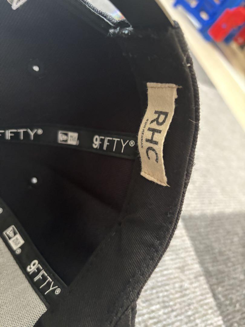 New Era ✖️ロンハーマン ブラック 9FIFTY キャップ R刺繍