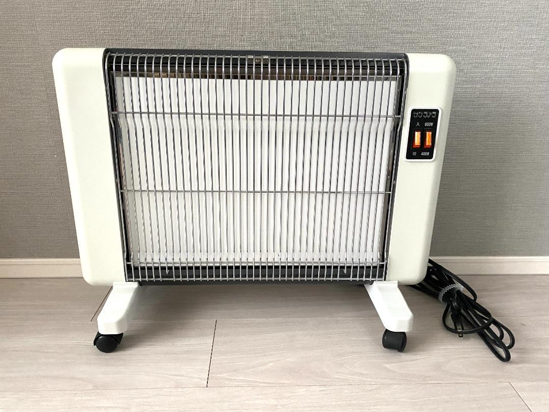 【美品】遠赤外線輻射式セラミックヒーター「サンラメラ・600W・ホワイト」 【美品】遠赤外線輻射式セラミックヒーター「サンラメラ・600W・ホワイト」