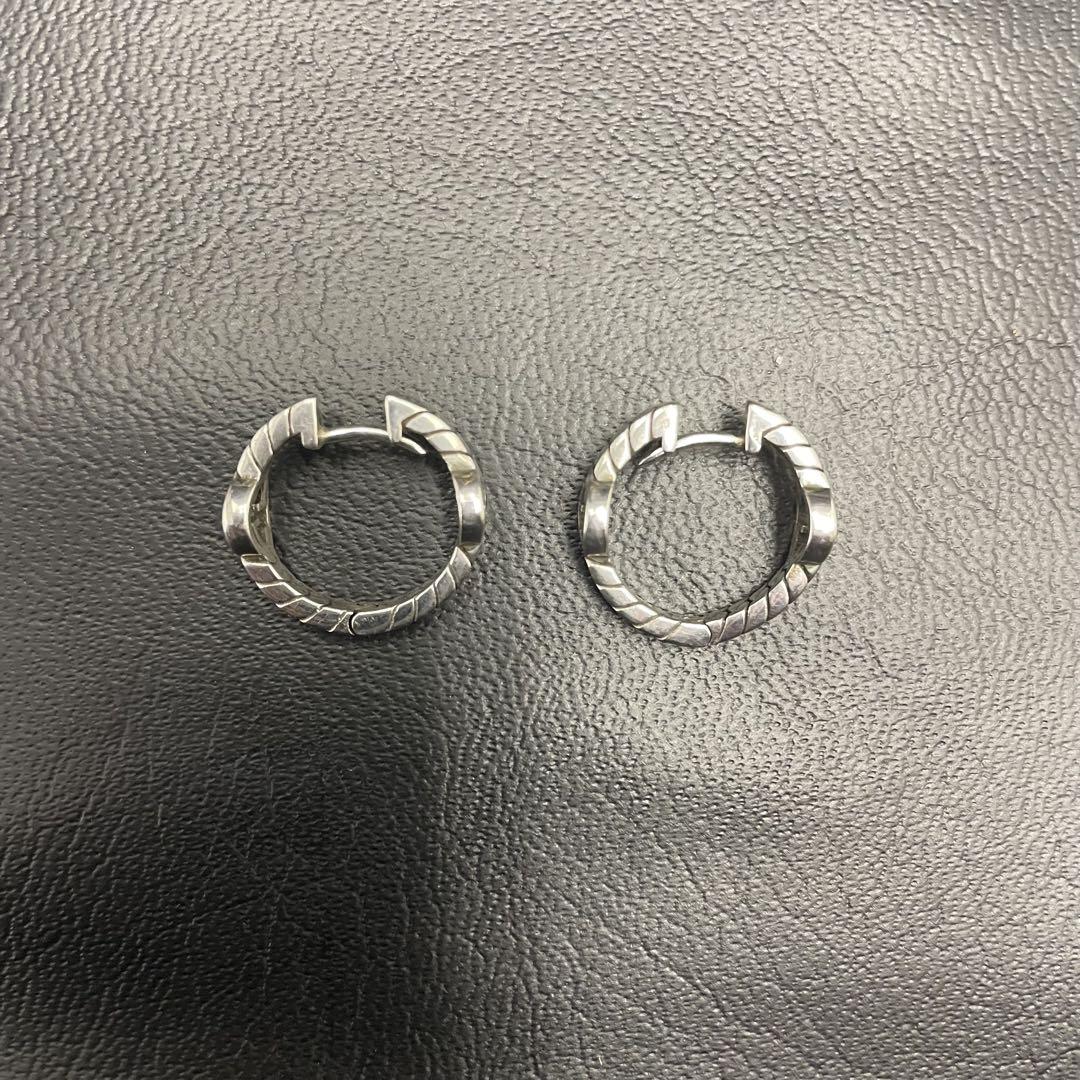 【GUCCI】グッチ インターロッキング G フープピアス 925