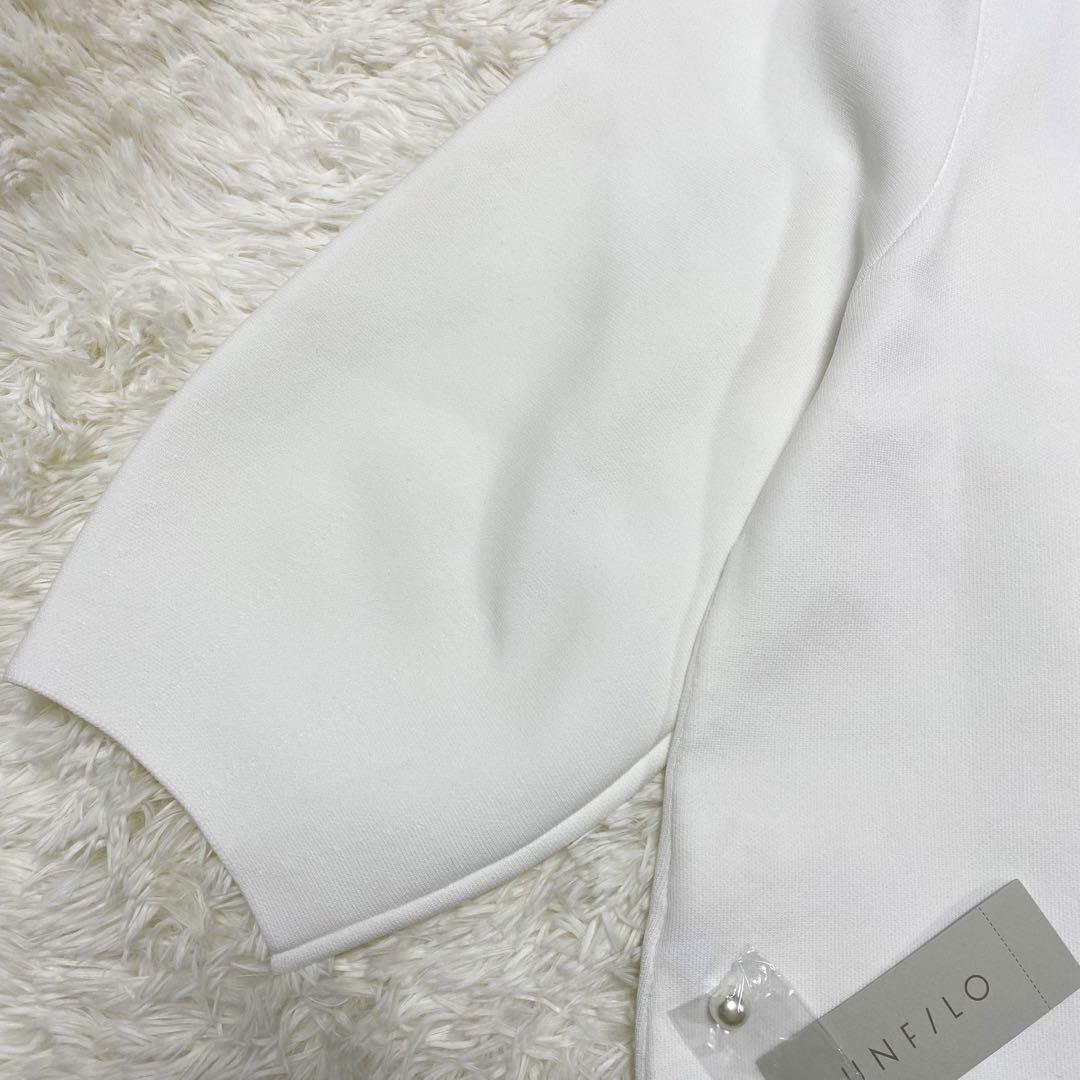新品タグ付き✨UNF/LO 25SS フォルムニットカーディガンパール