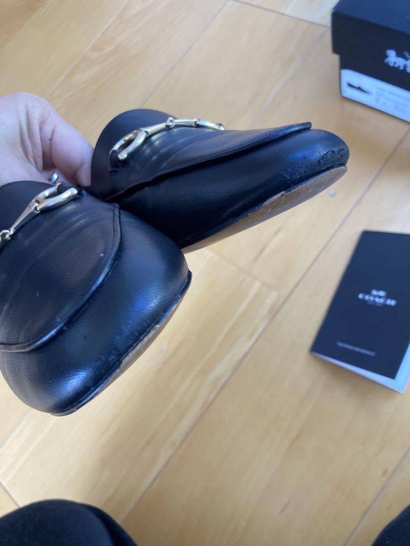 COACH ブラック ローファー　箱付き　美品　23cm