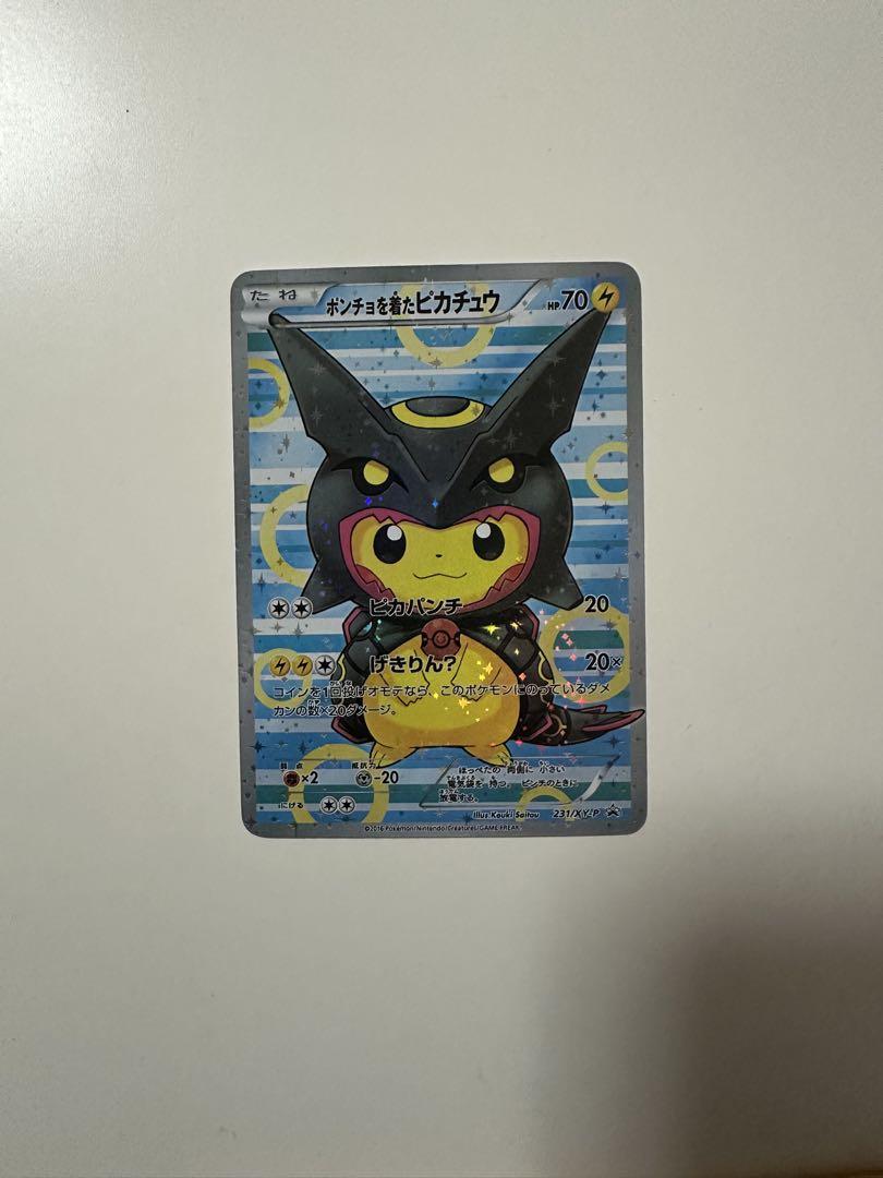 ポンチョを着たピカチュウ【黒レックウザ】