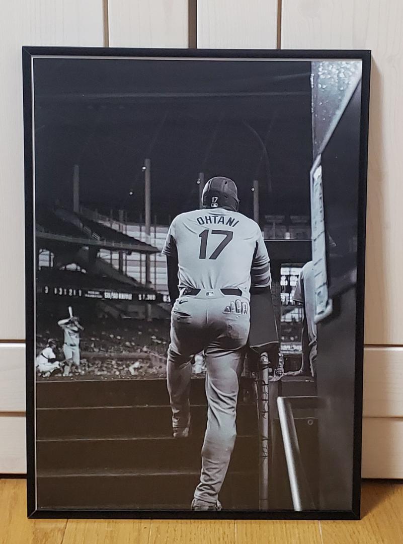 祝ドジャース大谷翔平 2024年MVP獲得！A3サイズポスターフレーム