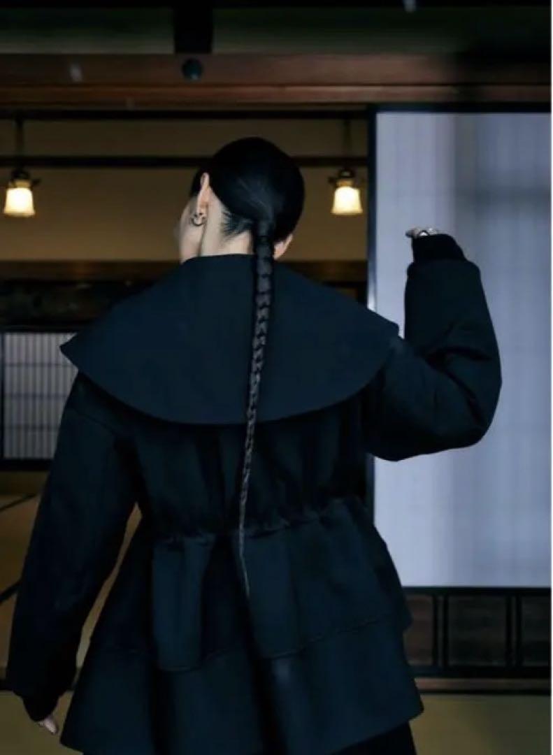 完売品エンフォルドENFOLD BIG-COLLAR PEPLUM JACKET