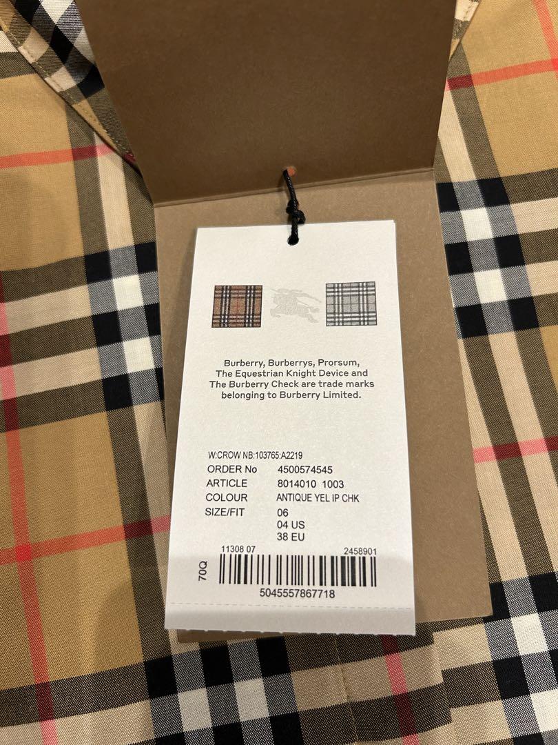 バーバリー　レディース　定番シャツ
