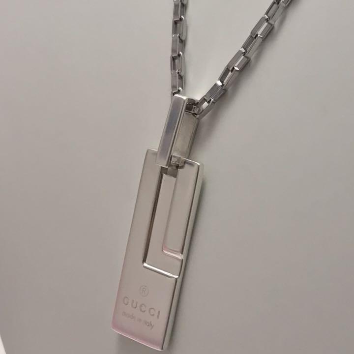 しておりま 洗浄済み 定番トップ プレートネックレス 925 71Cwg-m10988127169 GUCCI グッチ ネックレス ネックレス