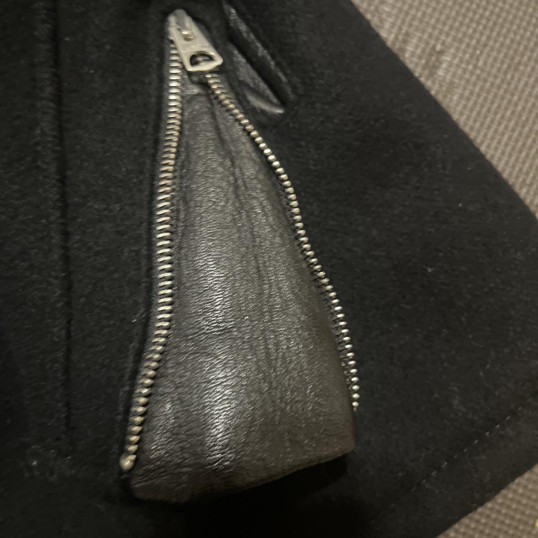 Schott ウールピーコート 36 黒