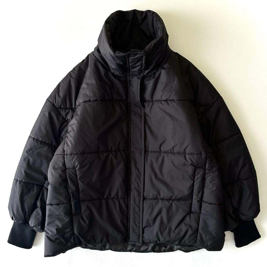 人気 ドゥーズィエムクラス 中綿ジャケット 黒 ショート丈FREE SIZE・Deuxieme Classe