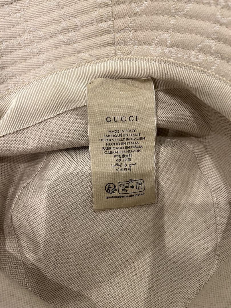 GUCCI ベージュ バケットハット 専用収納袋付き