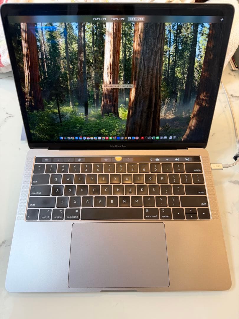 MacBook Pro 2018 Core i7 2.7GHz 16GB 1TB目立った傷や汚れなし