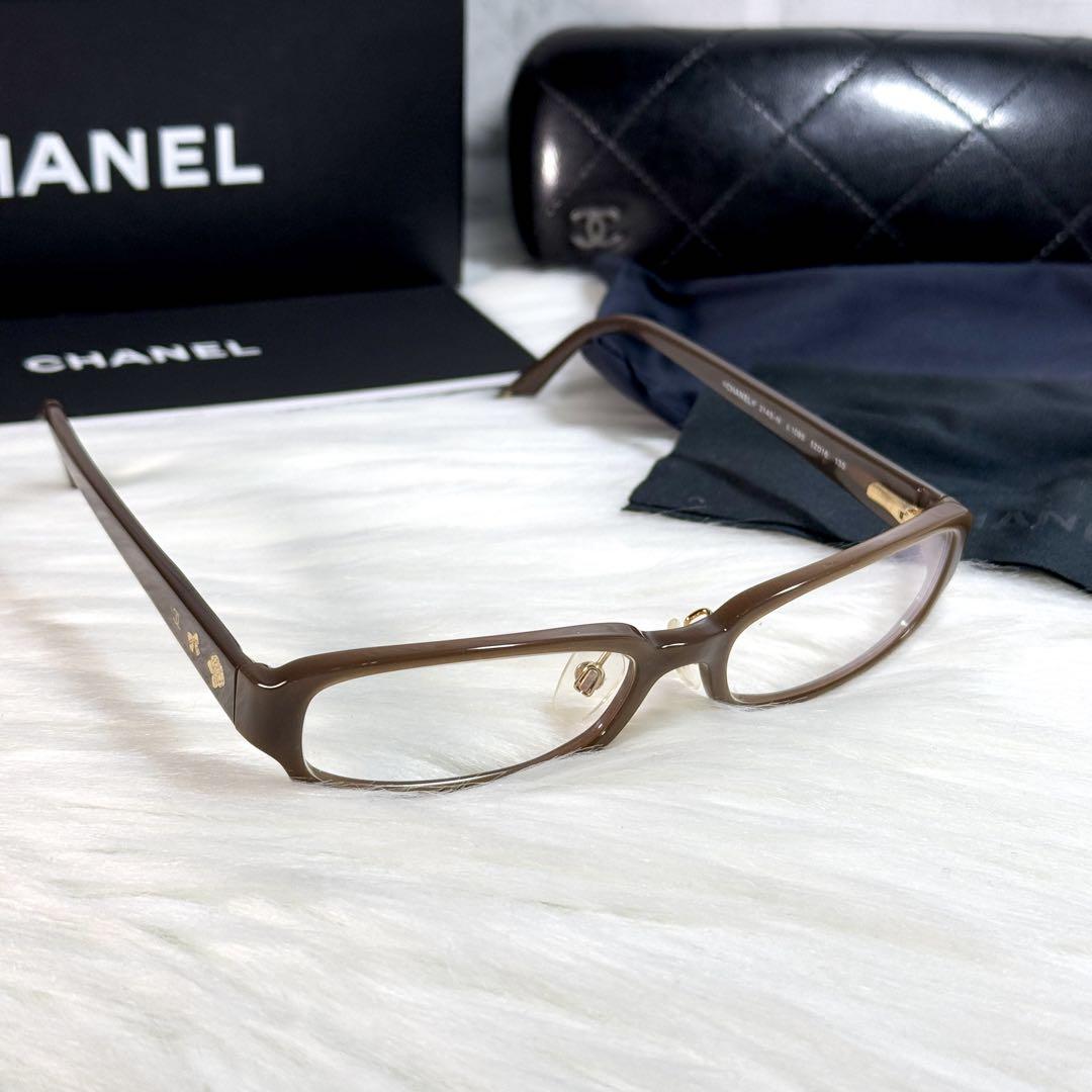 CHANEL サングラス メガネ 3145-N ココマーク カメリア リボン