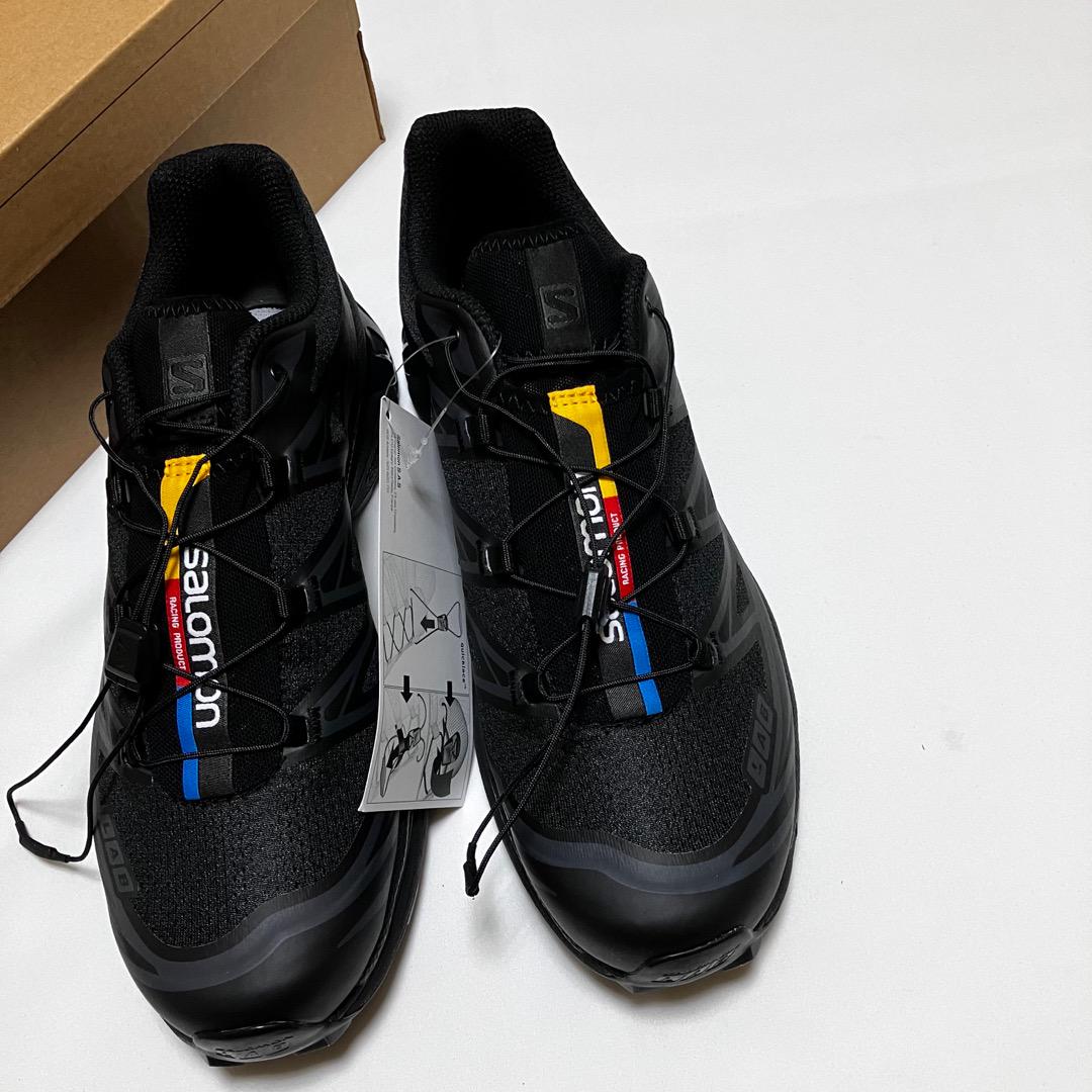 新品 27.0 23aw SALOMON XT-6 スニーカー 黒 5547