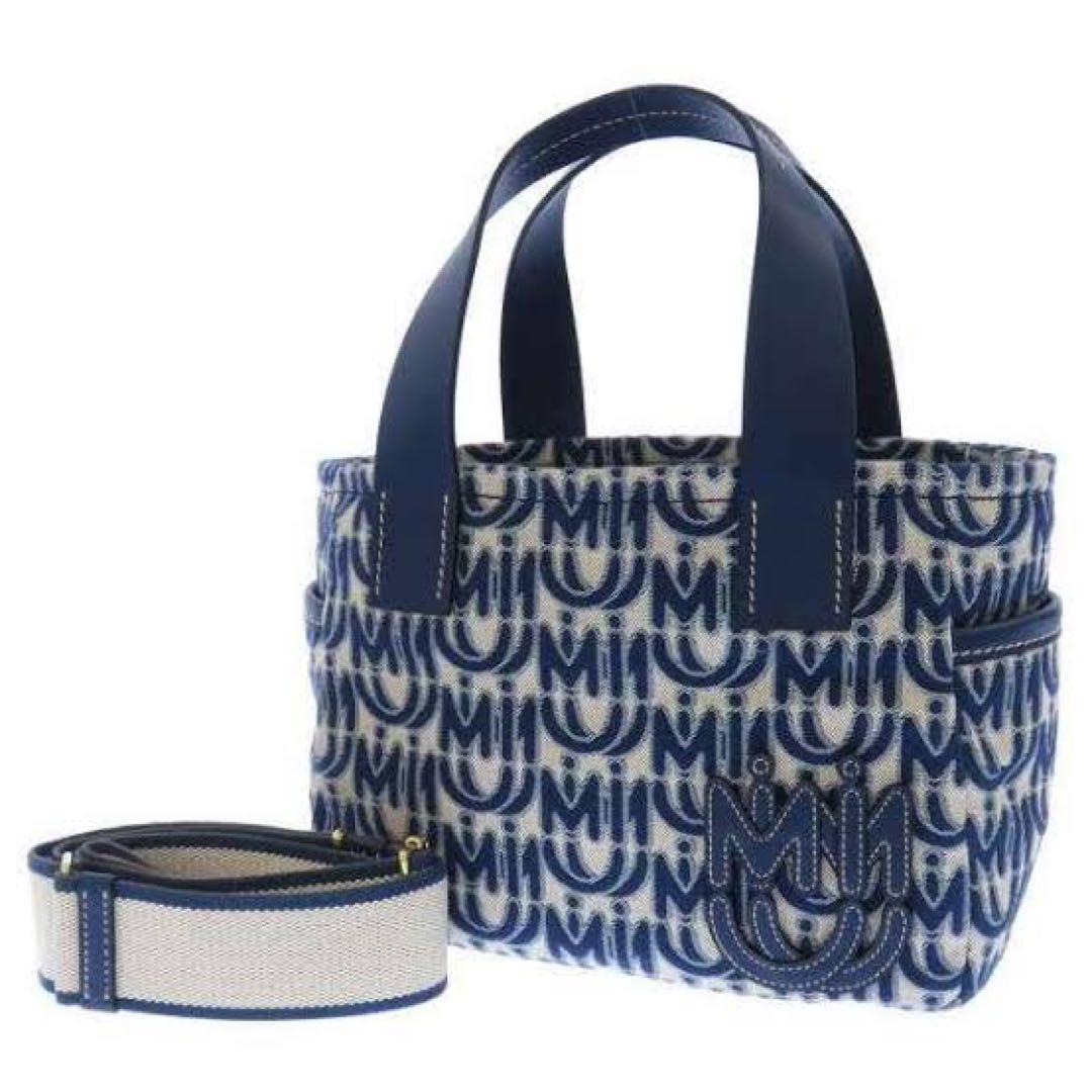 《極美品》miumiu エムエム マトラッセ トート ショルダーバッグ 紺
