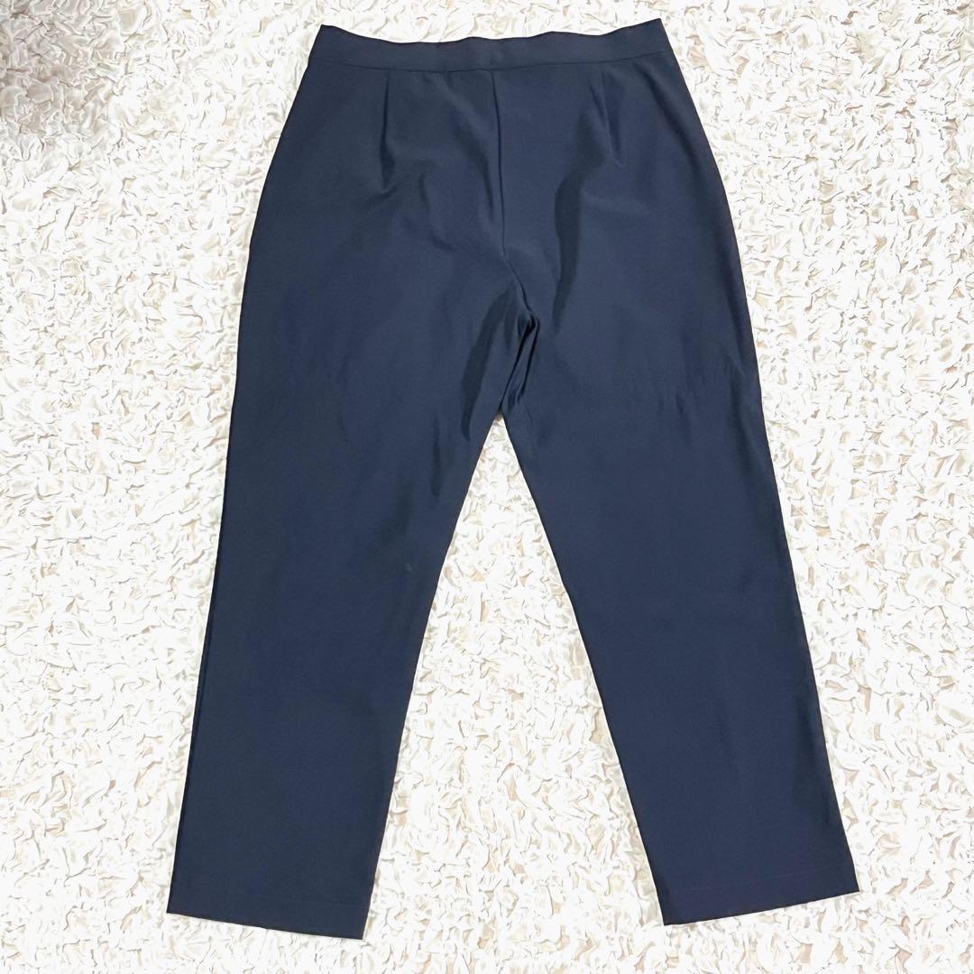 美品 プラステ スーツ セットアップ テーラード パンツ ビジネス ネイビー L