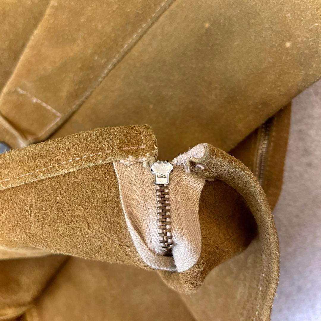 60s Alaska Sleeping Bag レザー レースアップ シャツ