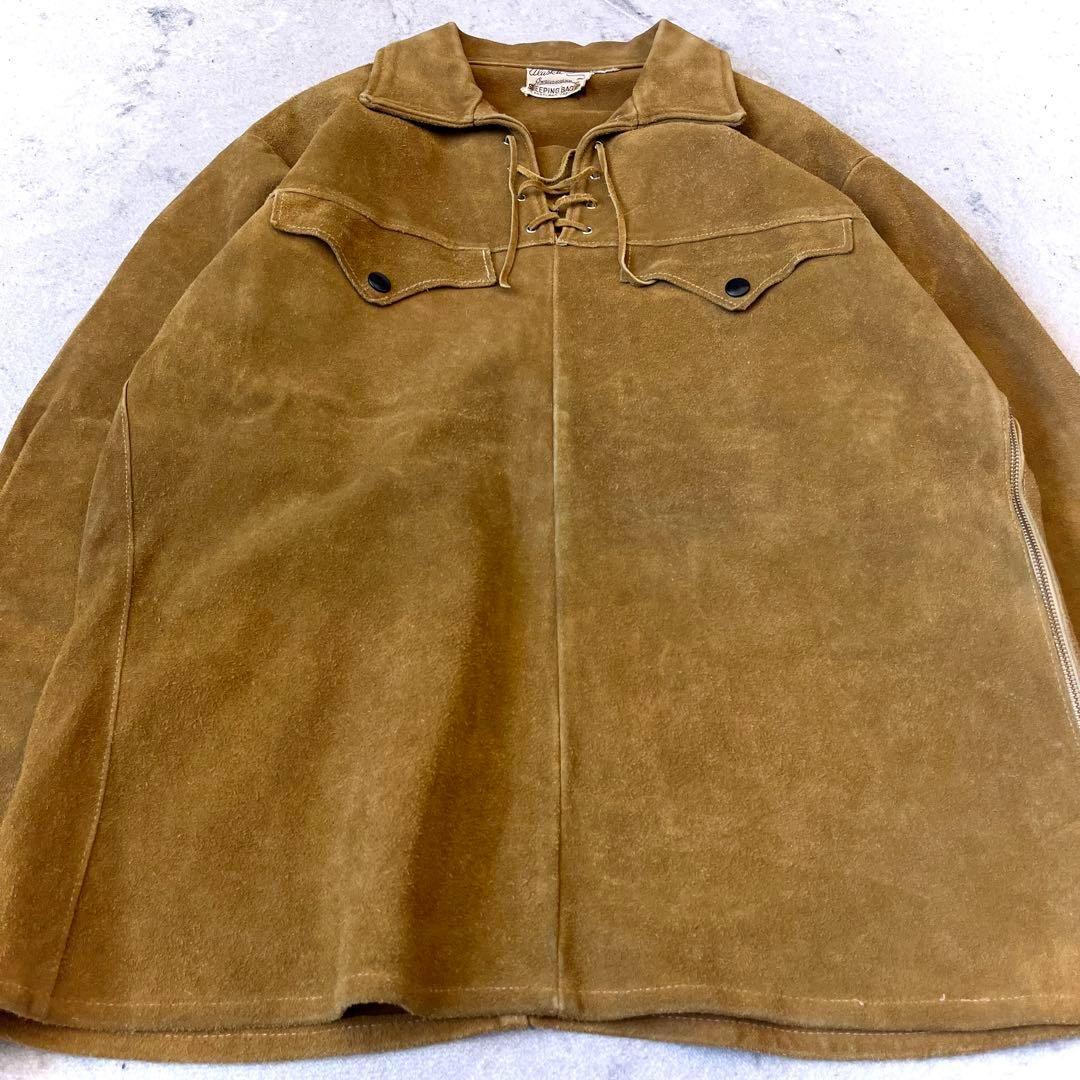 60s Alaska Sleeping Bag レザー レースアップ シャツ