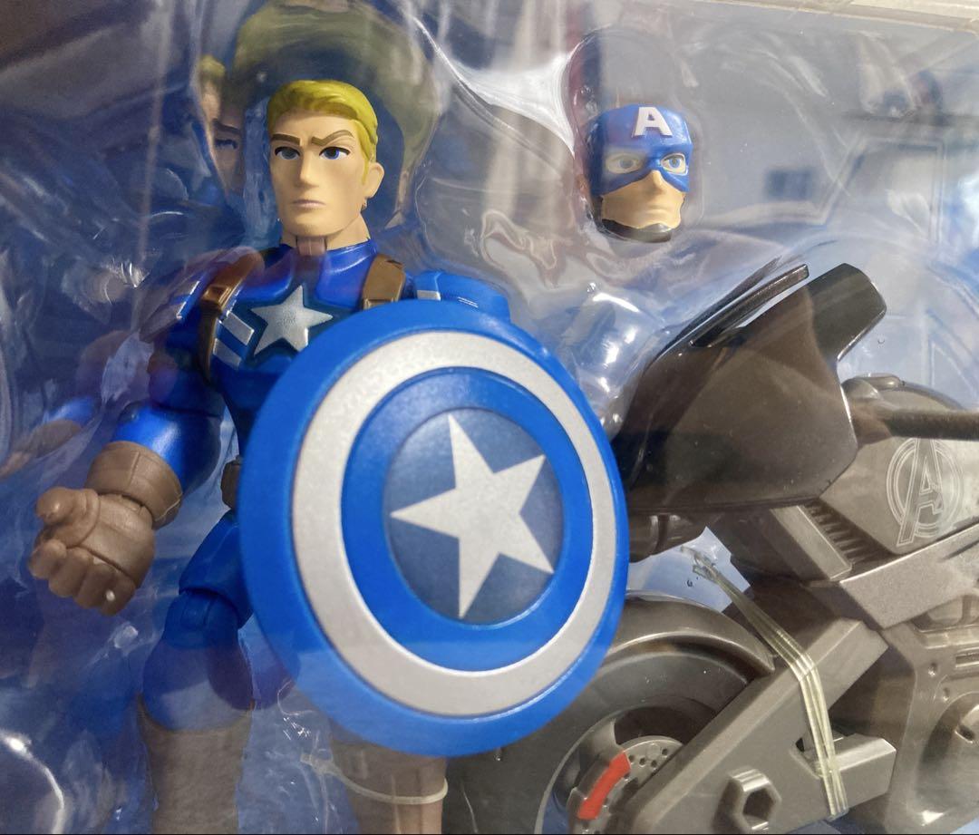 マーベル トイボックス キャプテンアメリカ バッキー バイクセット フィギュア