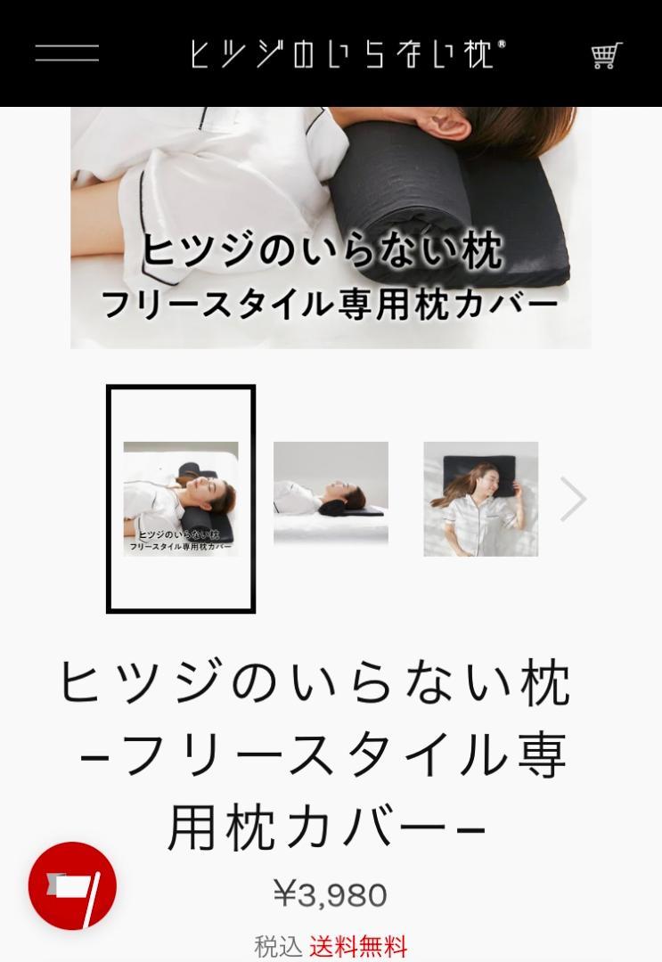 最終値‼︎ヒツジのいらない枕 フリースタイル+専用まくらカバー(単品) 2点セット