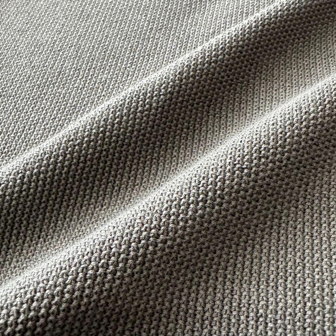 フィリッポデローレンティス クレープコットン スタンドカラー ニット セーター