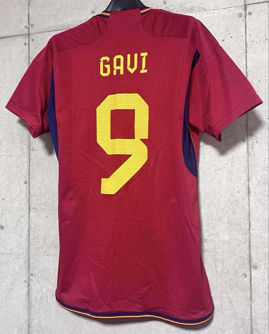 新品/タグ付き】2022カタールW杯 スペイン代表 ♯9 ガビ【XL