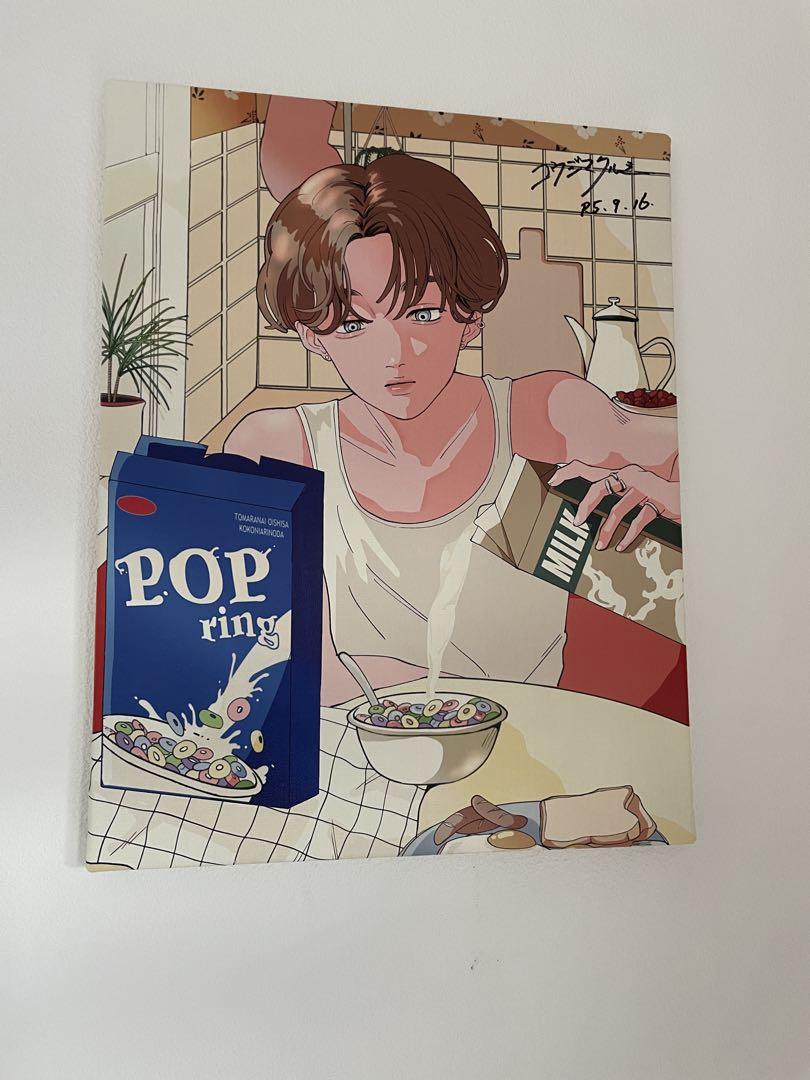 ふたり。クリスマスバージョン】グラスアート イラスト 水彩画 原画