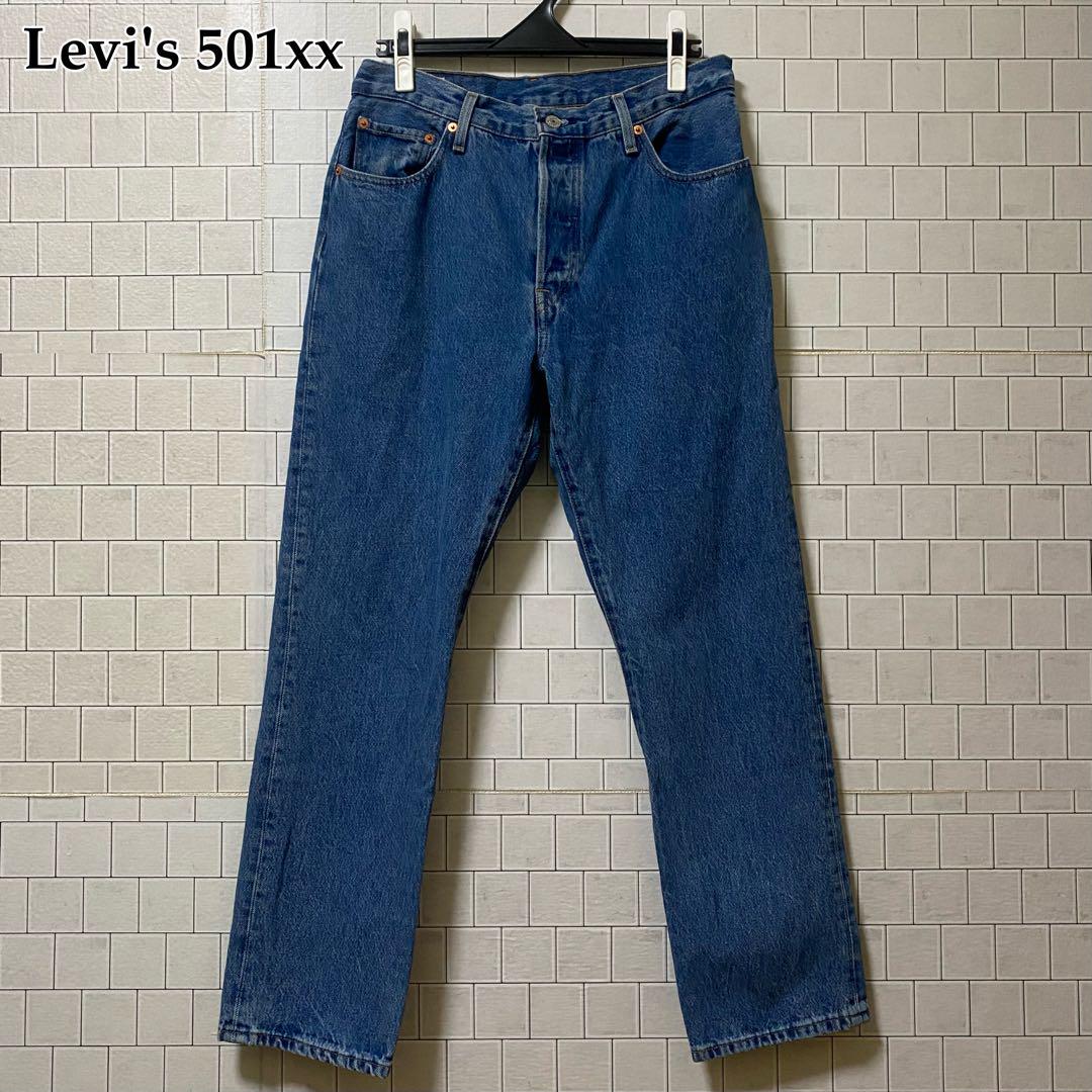 501モデル 値下げ不可！！ブルー ストレートデニム Levi's】501xx ブルーストレートデニム - メルカリ