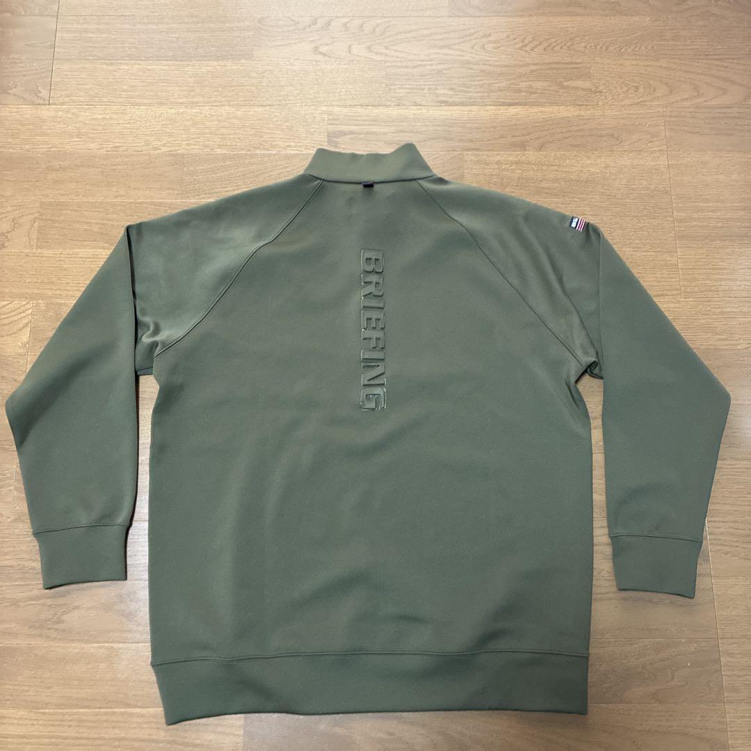 BRIEFING ハーフジップ XL オリーブ - メルカリ